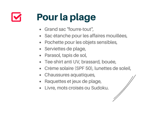 Conseils pour vos vacances à la plage