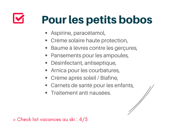 Liste pour vos vacances au ski : 4 sur 5